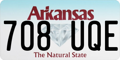 AR license plate 708UQE