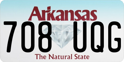 AR license plate 708UQG