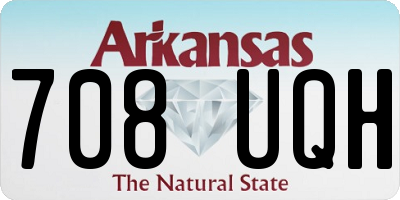 AR license plate 708UQH
