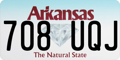 AR license plate 708UQJ