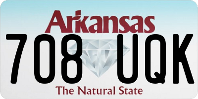 AR license plate 708UQK