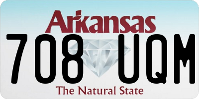 AR license plate 708UQM
