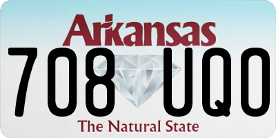 AR license plate 708UQO