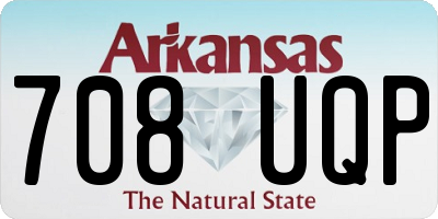 AR license plate 708UQP