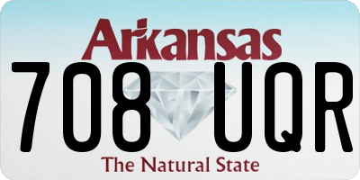 AR license plate 708UQR