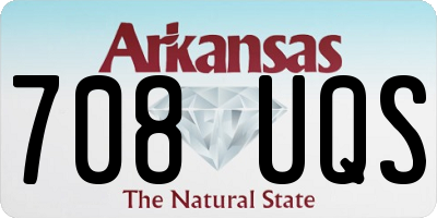 AR license plate 708UQS