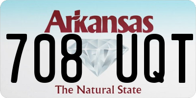 AR license plate 708UQT