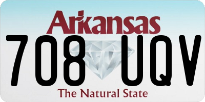 AR license plate 708UQV