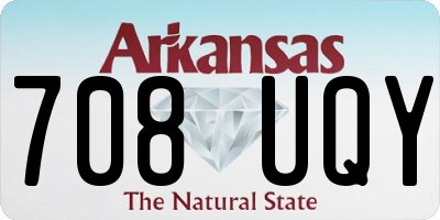 AR license plate 708UQY