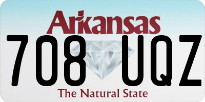 AR license plate 708UQZ