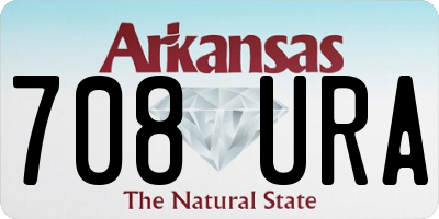 AR license plate 708URA