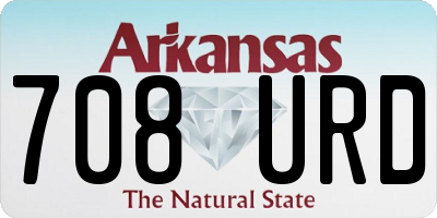 AR license plate 708URD