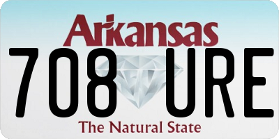 AR license plate 708URE