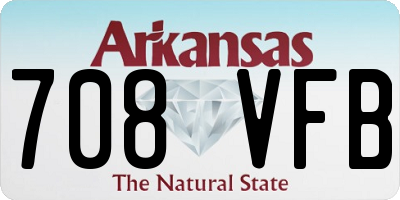 AR license plate 708VFB