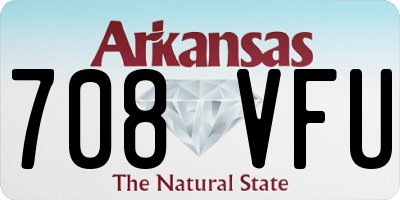 AR license plate 708VFU