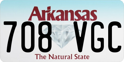 AR license plate 708VGC