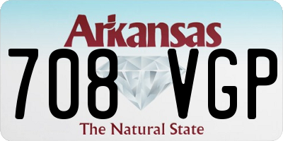 AR license plate 708VGP