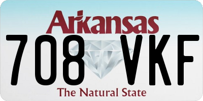 AR license plate 708VKF