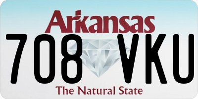 AR license plate 708VKU