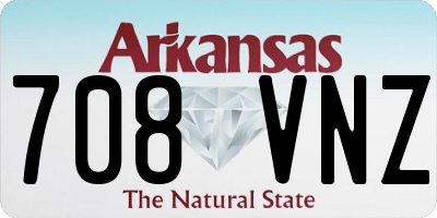 AR license plate 708VNZ