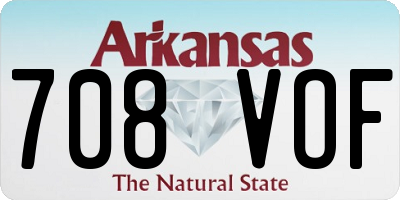 AR license plate 708VOF