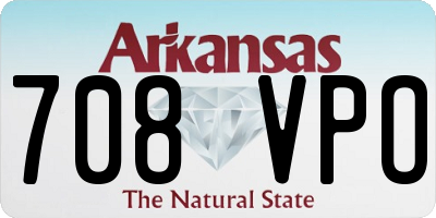 AR license plate 708VPO