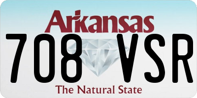 AR license plate 708VSR