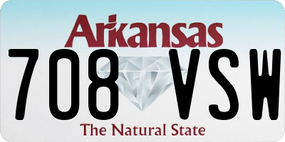 AR license plate 708VSW