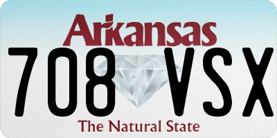AR license plate 708VSX