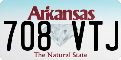 AR license plate 708VTJ