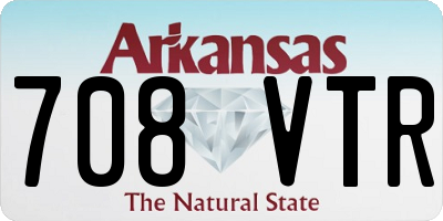 AR license plate 708VTR