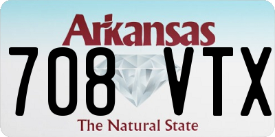AR license plate 708VTX