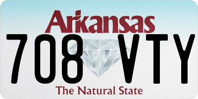 AR license plate 708VTY