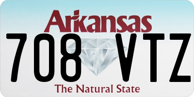 AR license plate 708VTZ