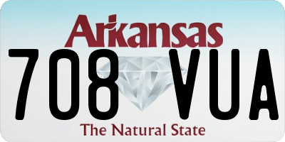AR license plate 708VUA