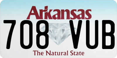 AR license plate 708VUB