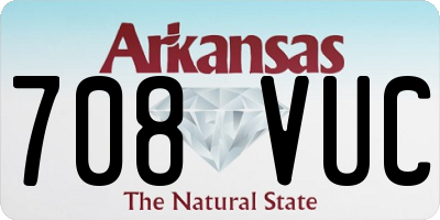 AR license plate 708VUC