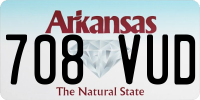 AR license plate 708VUD