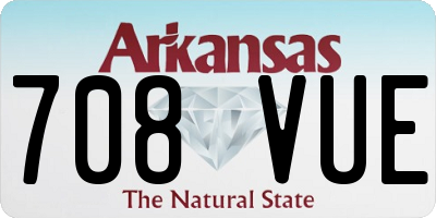 AR license plate 708VUE