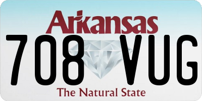 AR license plate 708VUG