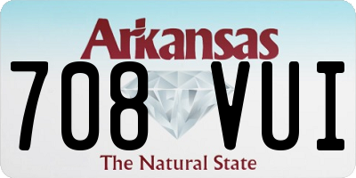AR license plate 708VUI