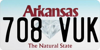 AR license plate 708VUK