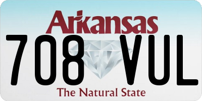 AR license plate 708VUL