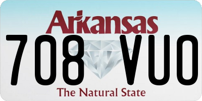 AR license plate 708VUO
