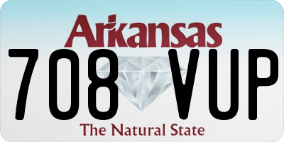 AR license plate 708VUP
