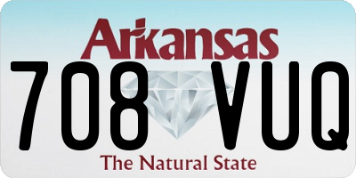 AR license plate 708VUQ