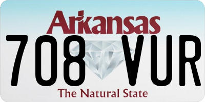 AR license plate 708VUR