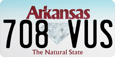 AR license plate 708VUS