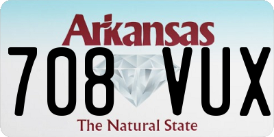 AR license plate 708VUX