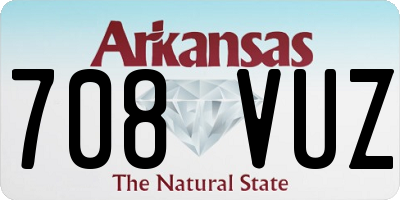 AR license plate 708VUZ